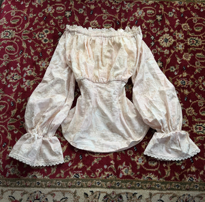 Italian Linen Lantern Sleeve (Antique Floral)